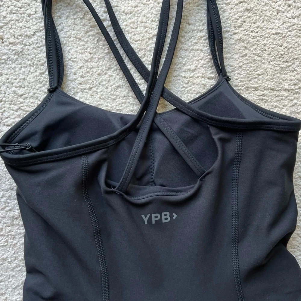 Abercrombie & Fitch YPB SculptLUX Strappy-Back Mini Dress Black Built In Shorts - Picture 14 of 16